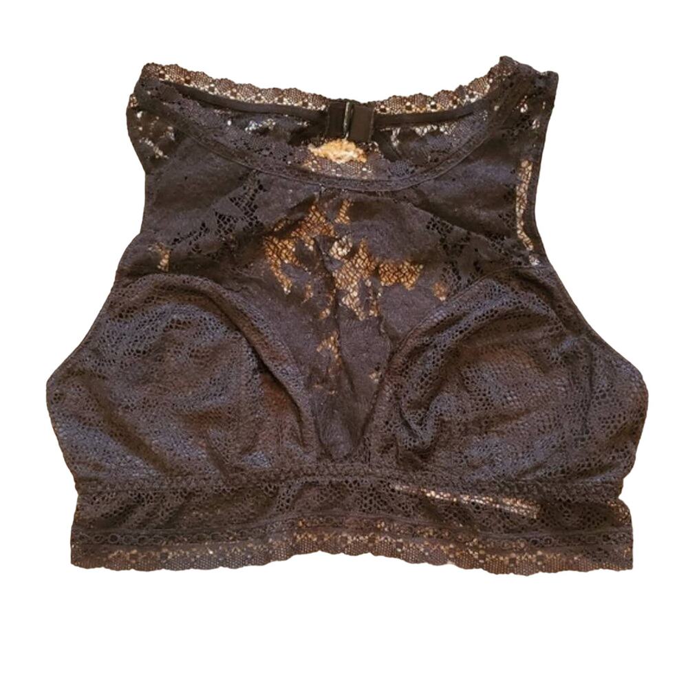 VICTORIA'S SECRET BLACK BRALETTE SZ MEDIUM